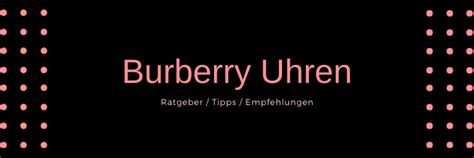 burberry uhren qualität|Burberry Uhren: Test & Empfehlungen 2024 .